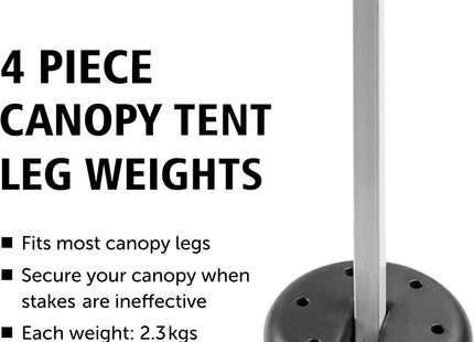 4-Piece Canopy Tent Leg Weights