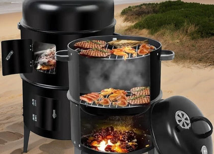 SmokeHouse Triple Chamber Smoker & BBQ Grill