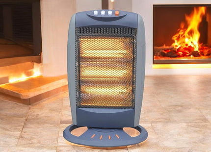 1200W Halogen Heater with Effortless Replaceable Bulbs