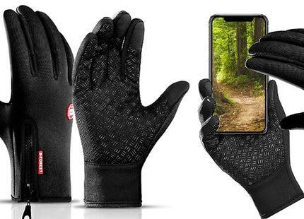 Waterproof & Windproof Touch Screen Gloves - 3 Colours & 4 Sizes