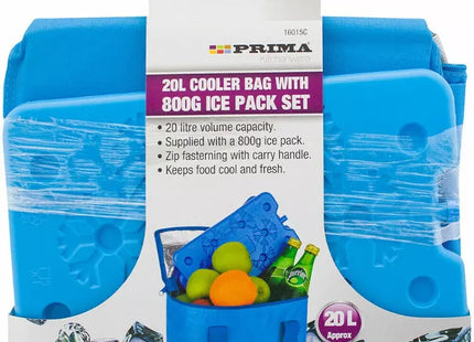 20L Cooler Bag With 800G Ice Pack Set