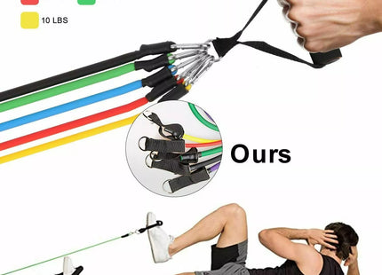 12 Pieces Resistance Bands Set