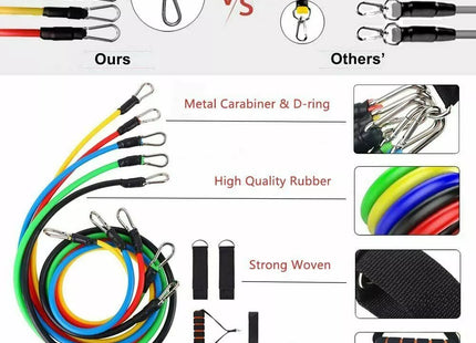 12 Pieces Resistance Bands Set