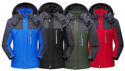 Wind & Waterproof Thermal Fleece-Lined Unisex Jacket - 4 Colours