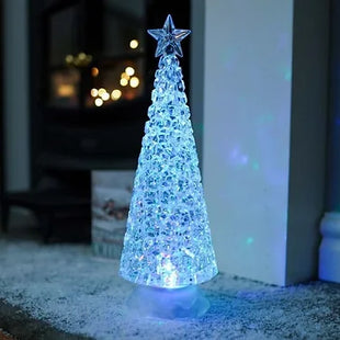 Festive Magic Glitter Swirl Christmas Tree